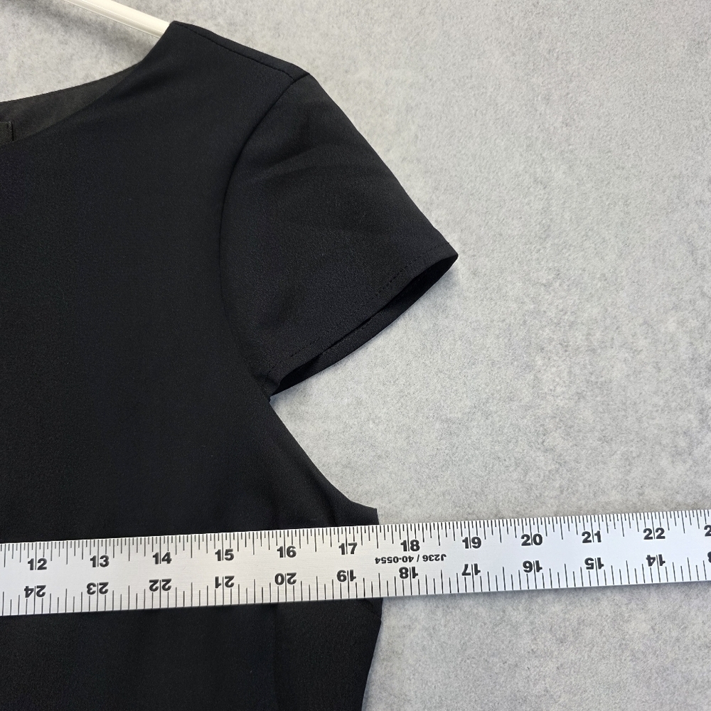 a.n.a Black Sheath Mini Dress Scoop Neck Raglan Sleeves - Picture 7 of 9